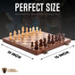 Chess Set Magnetic - enhanced Wooden Board Game with a Portable Wood Case and SeStorage for Pieces  Set for Kids and mature-themeds (Walnut Wood) - Chess protective coveringy