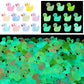 220Pcs Luminous Mini Tiny Resin Ducks Plastic Small Duck Bulk, Glow In The Dark Tiny Ducks For Garden Micro Landscape Ornament D