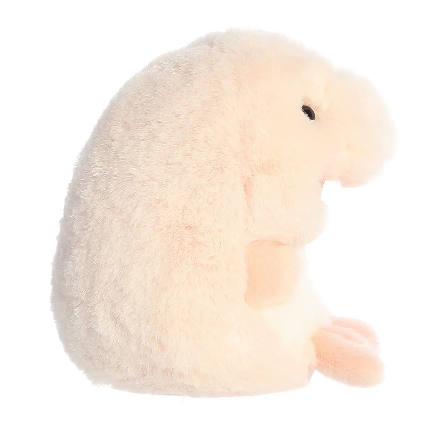 Aurora® Round Rolly Pet™ Bailey Blobfish™ Stuffed Animal - Adorable Companions - On-The-Go Fun - Pink 5 Inches