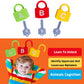 Dinhon Color Alphabet Learning Lock Toys - Educational Letter Game with 26 Locks & Keys for Ages 3+ - Model DH-21624 - Letter Learning Lock-2