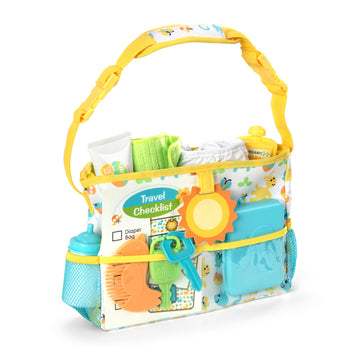 Melissa & Doug Mine To Love Travel Time Play Set For Dolls With Diaper Bag, Bottle, Sunscreen, More (17 Pcs) - Baby Doll Accesso