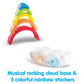 Kidoozie Musical Stack & Learn Rainbow - Stacking Activity Toy for Infants and Toddlers 6-24M - Motion Activated Lights and Soun