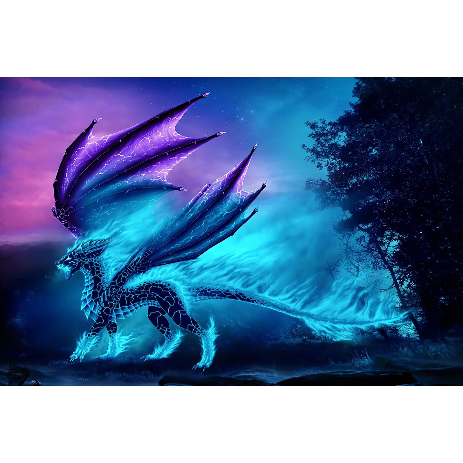 Jigsaw Puzzle 1000 Piece Dragon in The Mountains Classic Puzzle mature-themed Puzzle DIY Kit Wooden Toy Unique Gift Modern Home Decor