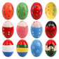 Peohud 24 Pack Wooden Egg Shakers, Maracas Percussion Musical Easter Eggs For Kids, Musical Instruments Toys For Toddler Baby Mu