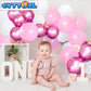 Cyttokl Metallic Hot Pink White And Pink Balloons 12 Inch 100 Pack Helium Balloons For Birthday Wedding Baby Shower Party Decora