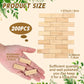 Sintuff 200 Pcs Beige Miniature Dollhouse Flooring Mini DIY Wooden Dollhouse Floor Boards 1:12 Scale Doll House Accessories for Model Decor