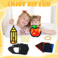 32 Sets Back to School Apple Pencil Suncatchers Craft Kit DIY Window Stained Glass Effect First Day of School Paper Craft Home C