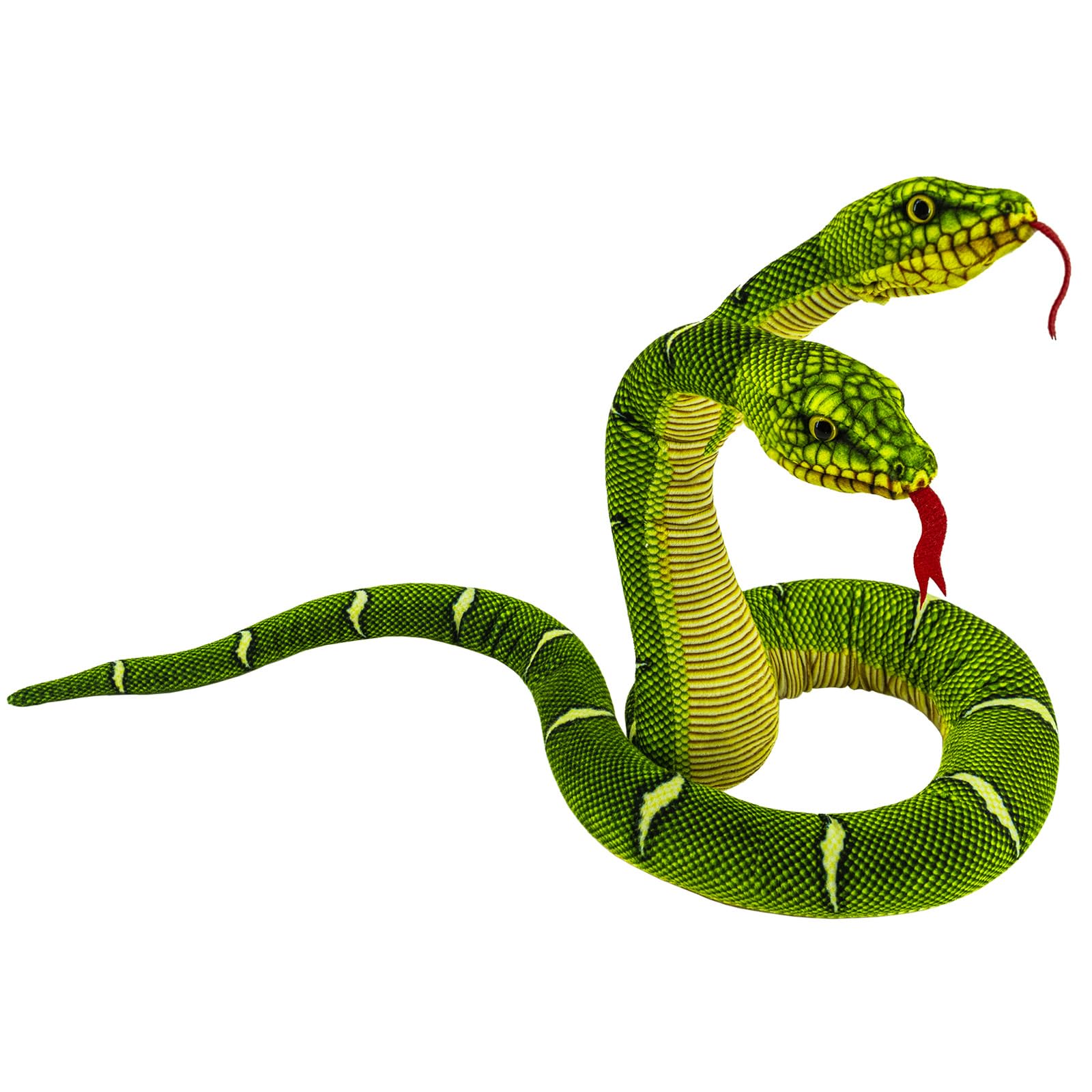Yohaki Snake Plush Toy, 52'' Washable Plush Cuddle Toy, Soft And Cute Kids Gift For Boys And Girls, Birthday Party Gift Pranks,