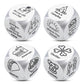 4PCS Date Night Dice for Couple 25th Anniversary Day Gifts for Couple 50th 11th Year Anniversary Steel Gift Wedding Gifts Bridal