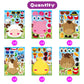 24 Pcs Make-A-Face Sticker Sheets Make Your Own Farm Animal Mix And Match Sticker Sheets With Sheep, Pigs, Cow And Chickens Kids