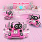 beefunni Smart Robot Toys for Girls 4-10,with LED Eyes, Auto-Demo, Rechargeable,Recording, Music -Perfect Christmas Birthday Gif