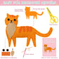 CiyvoLyeen Cat Sewing Kit for Kids - 12PCS Plush Toys Arts & Crafts Set, Animal Felt, Ideal for Ages 7-12, Learn to Sew