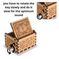 Caaju Happy Birthday Music Box - Wooden Musical Box with Hand Crank - Vintage Music Box Birthday Gift for Kids - Gifts for Him/H