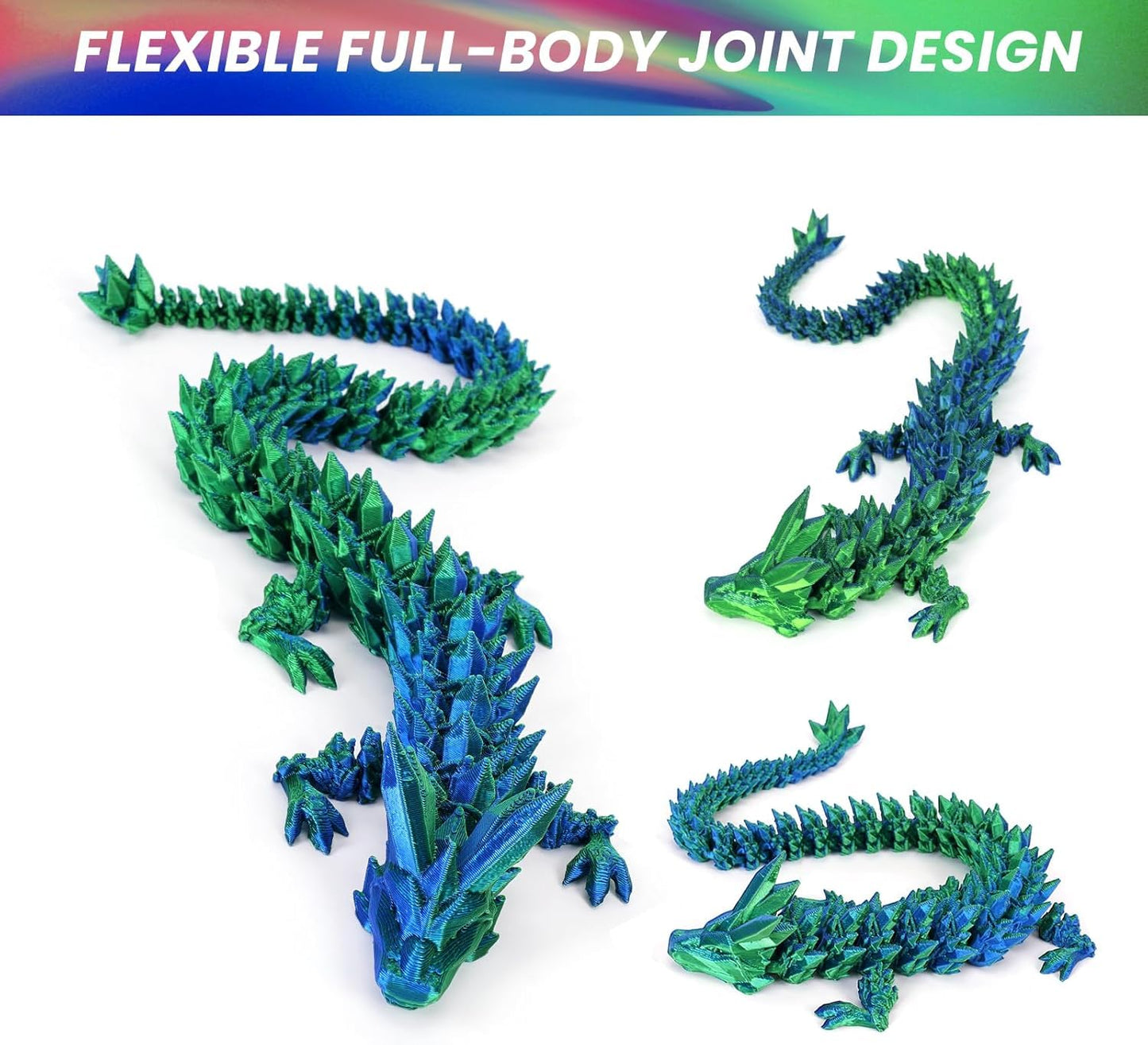 3D Printed Dragon Egg, Dragon Eggs With Dragon Inside, Articulated Dragon, Mystery Dragon Egg Fidget Toy, 3D Dragon Eggs Surprise Fidget Toy(A-Laser Green+Egg)