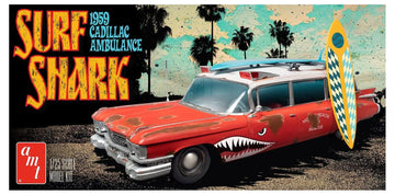 Amt Cadillac Ambulance 1959 1:25 Scale Model Kit, Factory Color