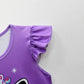 Girls Game Casual Graphic Dress Gaming Clothes Cute Dresses Birthday Gift Purple