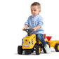 Falk Komatsu Tractor With Trailer, Rake And Shovel, 2 Sets Of Stickers, Push Ride-On Toy For Toddlers +1 Year Fa286C