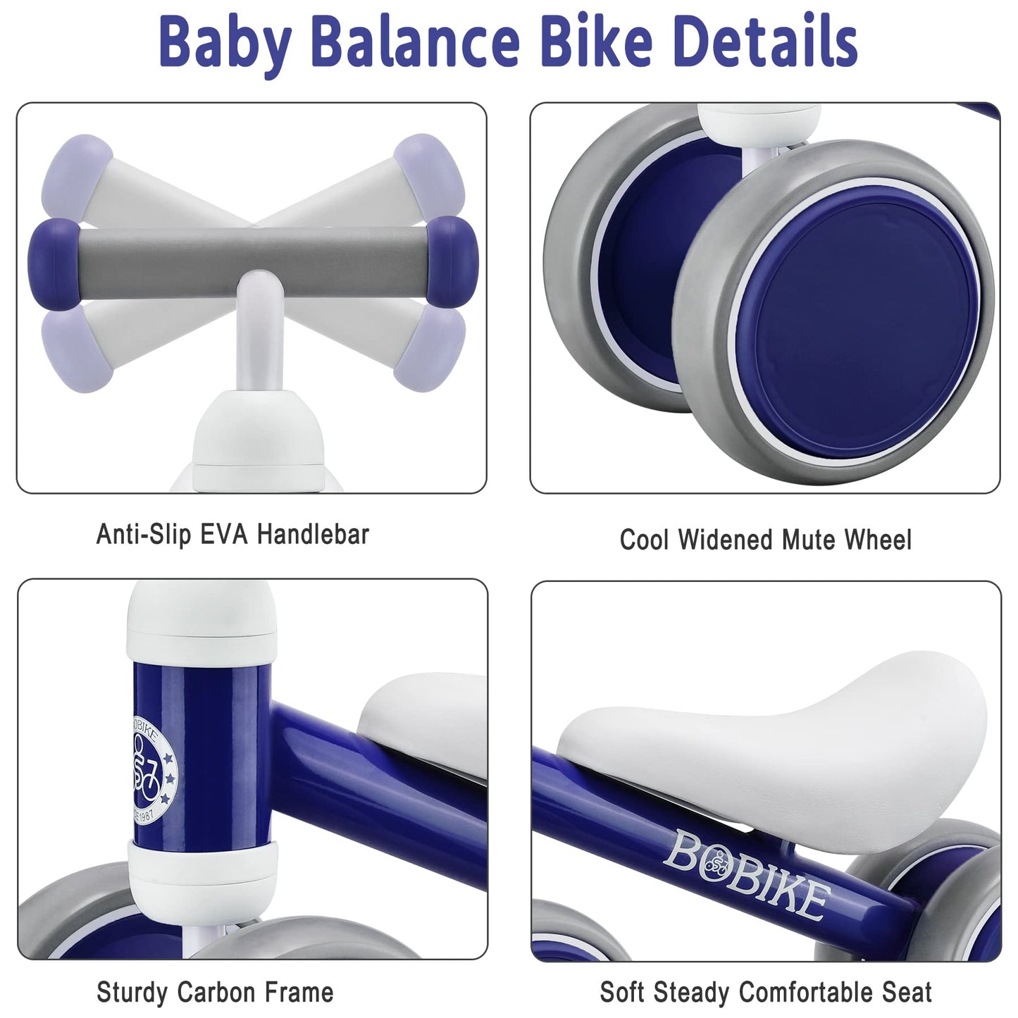 Baby Balance Bike Toys for 12-36 Months Kids Toy Boy and Girls Gifts Toddler Best First Birthday Gift Children Walker No Pedal I
