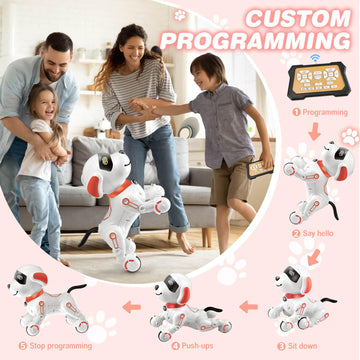 Chridark Remote Control Robot Dog Toy For Kids 5-7 Years Old, Pet Puppy Robotic Toy, Smart Robot Dog, Interactive Touch Walking