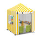 Outdoor Kids Playhouse Cover,Waterproof Cover Suitable For Step2 Playhouse.Yellow And White Striped Full Coverage Cover(56'' W X