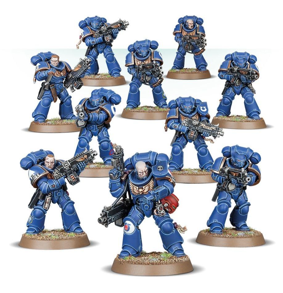Games Workshop Warhammer 40k Space Marine Assault Intercessors - Black Plastic, Model 99120101283, Size ys/m