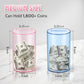 Hizgo Clear Pink Piggy Bank For Adults And Kids, Unopenable Acrylic Savings Jar, Must Break To Open, Medium Size (8' H X 5' Diameter)