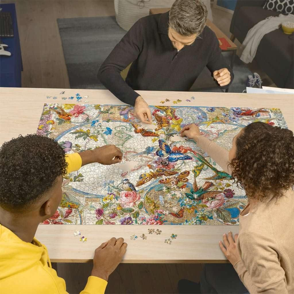 ***2022*** [AW LINES] Ravensburger Flora & Fauna World Map, 3000pc
