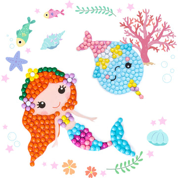 Cymbana Painting Diamond Kits For Kids 18 Pcs Princess And Their Buddy Gen Art Sticker For Kids Ages 6-8 8-12 Contains Unicorn,