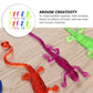 Nuobesty 15Pcs Stretchy Sticky Lizards Toys Funny Sticky Lizards Mini Tpr Lizard Toys For Kids Party Favors Goodie Bags Filler