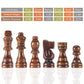 AMEROUS Wooden Chess Pieces Only  32 Pieses / 3.05 King/Storage Bag/Gift Package  Standard Tournamen Staunton Wood Chessmen for Chessboard  Replacement of Missing Pieces