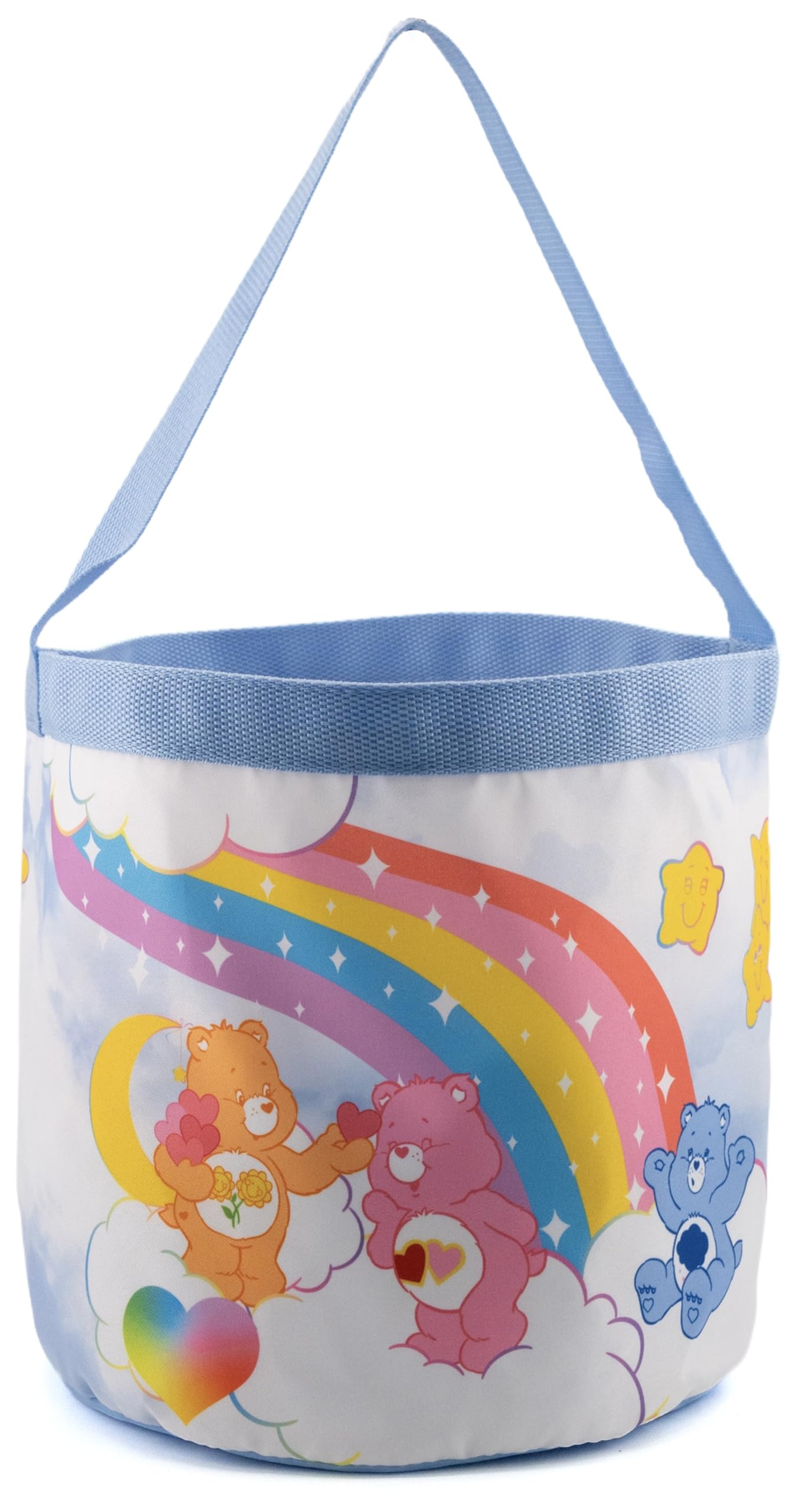 Fast Forward Care Bear Easter Baskets for Kids | Kids Toy Storage Easter Bucket Tote Bag for Girls, Boys, Unisex | Cute Soft Gif
