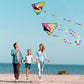 Xida Delta Kites For Kids Ages 8-12, Large Kites For Adults, Easy To Fly Beach Kite With Handle And String(Spiral),Perfect For F
