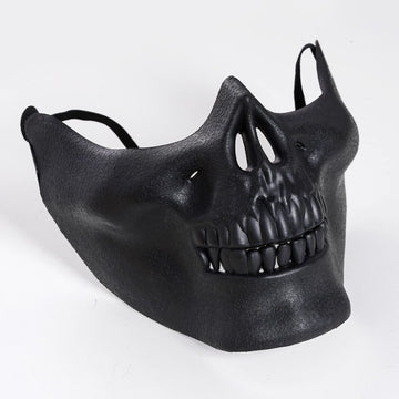 Yookat 4 Pieces Halloween Masquerade Mask Skull Skeleton Mask Half Face Skeleton Mask Masquerade Masks Skull Masks for Halloween