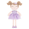 Gloveleya Baby Doll Valentines Day Gifts I Love You Gifts Soft Toy Plush Dolls Purple Flocking Heart Girl 16 Inches