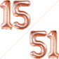 Giant, Rose Gold 15 Balloons Number - 40 Inch | Jumbo Rose Gold Number 15 Balloons For Happy 15Th Birthday Decorations For Girls | 15 Decorations For Quinceanera Decorations | 15 Birthday Balloons