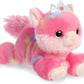 Aurora - Bright Fancies Set Of 2 Plush - 7'' Princess Tutti Puppy And 7'' Princess Frutti Kitty, With Myriads Drawstring Bag