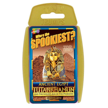 Top Trumps Ancient Egypt Classic Card Game, learn about The Pharaoh of Egypt King Tutankhamun, Cleopatra, Nefertiti and The Mumm