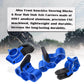 RCMYou Front Knuckles Steering Blocks & Rear Hub Stub Axle Carriers Upgrades Part for ARRMA 1/8 Kraton/Notorious/Outcast 6S BLX