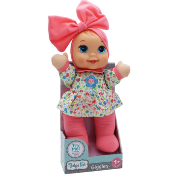 Babys First Goldberger Giggles Doll with Coral Top & Infectious Giggle Sound Module - Child Safe 1 Year & Up