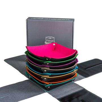 ByAllison Jigsaw Puzzle Sorting Trays - 8 Stackable Large Leather Trays