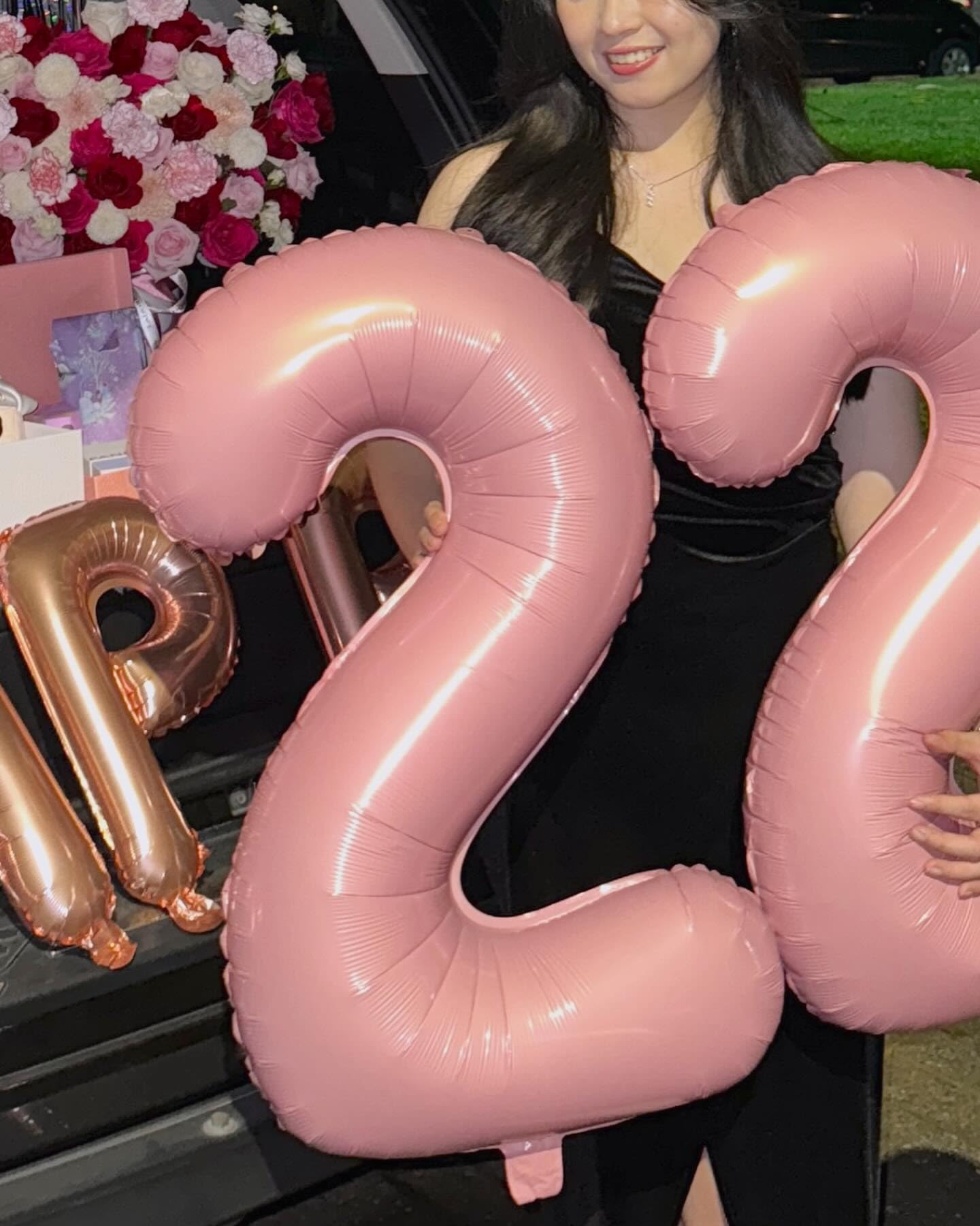 Pearlescent Pink 9 Balloon, Number Balloons 40 Inch, 9Th Giant Birthday Decorations For Girls,19Th 29Th Party Decorations Suppli