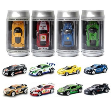 Generic Mini RC 1:58 Scale Small Pocket Portable Micro Racing Car Can Miniature Coke Can Upgraded 2.4G Wireless Radio Remote Con