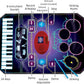Qshark 2 In 1 Kids Music Learning Toys For Boys Girls, Drum Set + Piano Mat | Record & Playback, Built-In Songs, 8 Instrument So
