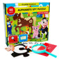 I Spy Number Puzzle With Flashcards And Magnifying Glass 2Ft X 3Ft-Large 48 Piece Candy Land Jumbo Floor Puzzles For Kids Ages 3