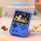 Handheld Game Console Built in 500 Classic Games, Rechargeable Retro Handheld with 3.0-inch LCD Screen, Support Connection to TV