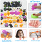Lahand 50 Pcs Halloween Party Favors Mochi Squishy Toy,Mini Squishies Cute Squeeze Toy Stress Reliever Anxiety Packs For Boys And Girls