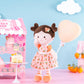 Onetoo Baby Doll Soft Baby Doll Girls First Baby Doll Sleeping Cuddle Buddy Doll Plush Rag Doll For Girls Wear Orang Dress 14'