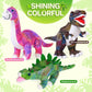 Madzee Plush Dinosaur Stuffed Animal Set Of 3 Soft Dinosaurs, 10'' Stuffed Dinosaur Set Includes T-Rex Brachiosaurus Stegosaurus