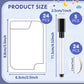 Teling 24 Pcs Reusable Cards Multifunctional Tokens Dry Erase Cards White Blank Flash Cards Erasable Index Cards, 24 White Erasable Plastic Counters Gaming Tokens Discs And 5 Marker Pens For Game