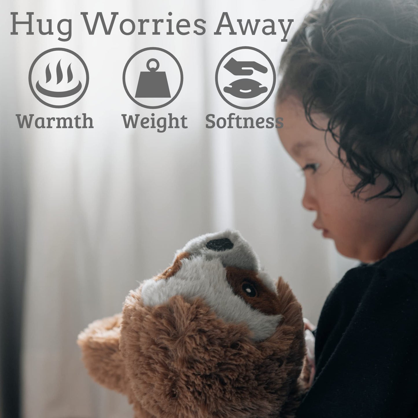 Lulumaia Plush Weighted Stuffed Animals - Microwavable, Portable Heating Pads For Cramps - Soothing Comfort - Period Heating Pad